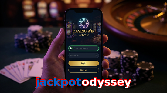 Main screen of Jackpotodyssey login page for PK players